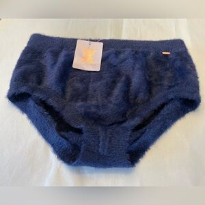 Rihanna Savage X -Fenty NWT Intimate Fluff It Up Booty Short Sleep Navy Woman LG